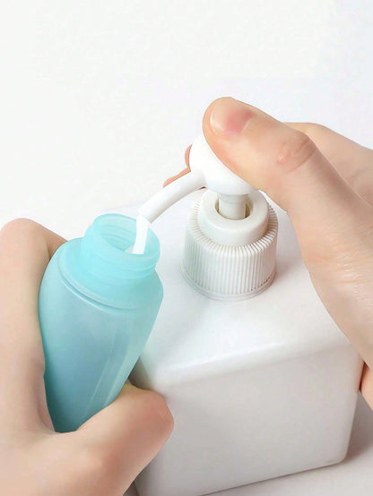 3pcs Refillable Silicone Travel Bottles, Leak-Proof Squeeze Containers For Cosmetics, Shampoo, And Other Liquids, Practical Travel Bottle Set, Travel Toiletry Bottles, Shampoo Travel Container, PP Lot