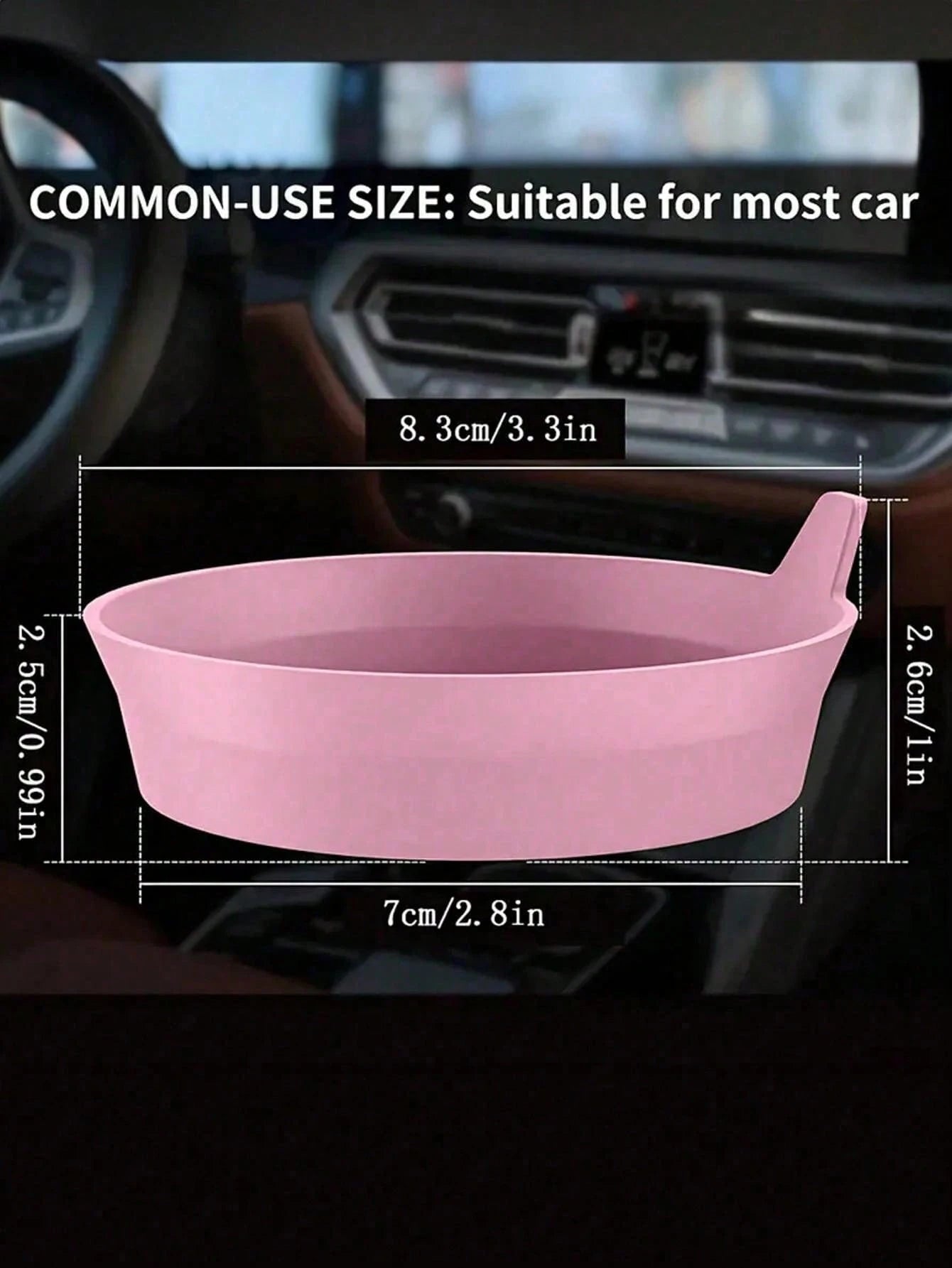 4/1 Set Bling Car Cup Holder Inserts, Universal Anti-Slip Car Cup Mat With Silicone Rhinestone Coasters, 8cm/3.1in Soft Crystal Rhinestone Rubber Pad Car Beverage Cup Holder Accessories