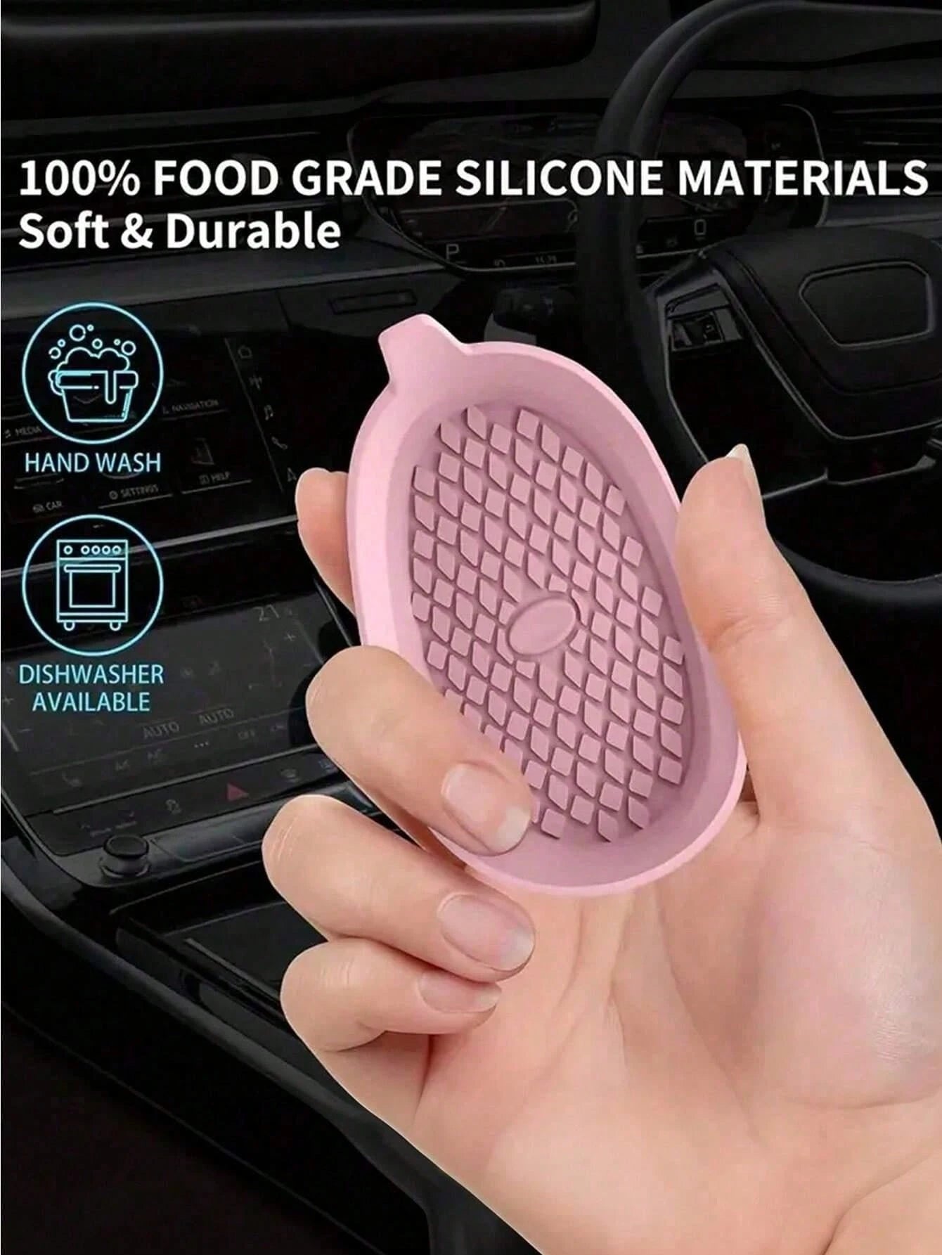 4/1 Set Bling Car Cup Holder Inserts, Universal Anti-Slip Car Cup Mat With Silicone Rhinestone Coasters, 8cm/3.1in Soft Crystal Rhinestone Rubber Pad Car Beverage Cup Holder Accessories