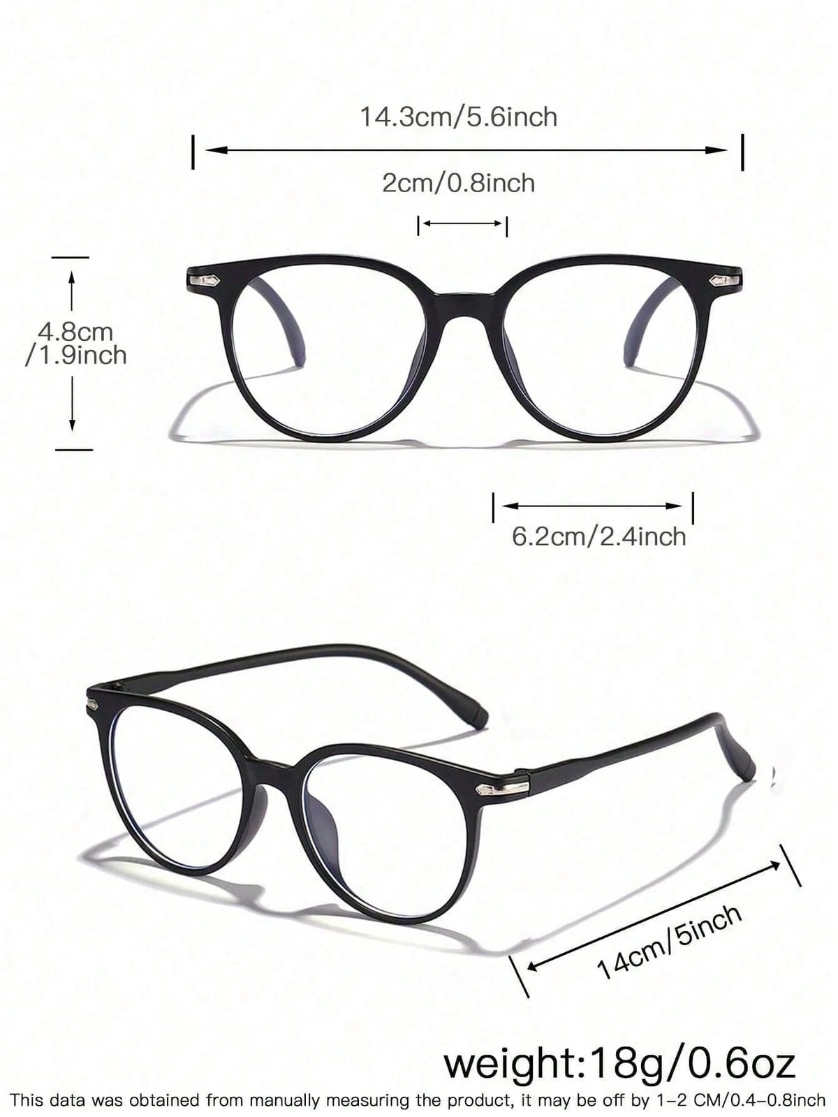 4 Pairs Acrylic Candy-Colored Round Fashion Blue Light Blocking Glasses For Teenagers Aged 14-16, Suitable For Daily Reading And Campus Wear