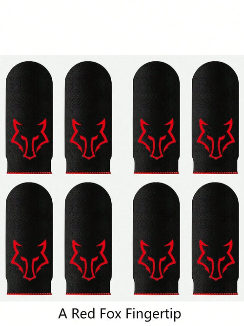 4 Pairs Carbon Fiber Finger Sleeves With Fox Thumb Sleeves Finger Seamless Touchscreen Anti-Sweat Breathable Finger Covers,Kitchen,Bathroom,Home,Household Suppliers