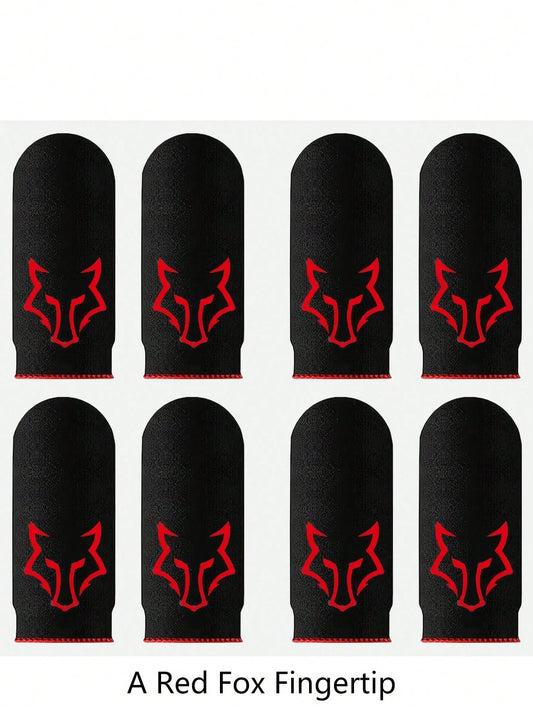4 Pairs Carbon Fiber Finger Sleeves With Fox Thumb Sleeves Finger Seamless Touchscreen Anti-Sweat Breathable Finger Covers,Kitchen,Bathroom,Home,Household Suppliers