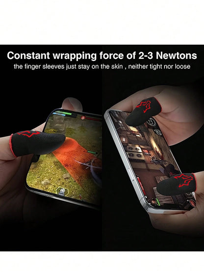 4 Pairs Carbon Fiber Finger Sleeves With Fox Thumb Sleeves Finger Seamless Touchscreen Anti-Sweat Breathable Finger Covers,Kitchen,Bathroom,Home,Household Suppliers