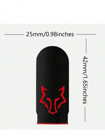 4 Pairs Carbon Fiber Finger Sleeves With Fox Thumb Sleeves Finger Seamless Touchscreen Anti-Sweat Breathable Finger Covers,Kitchen,Bathroom,Home,Household Suppliers