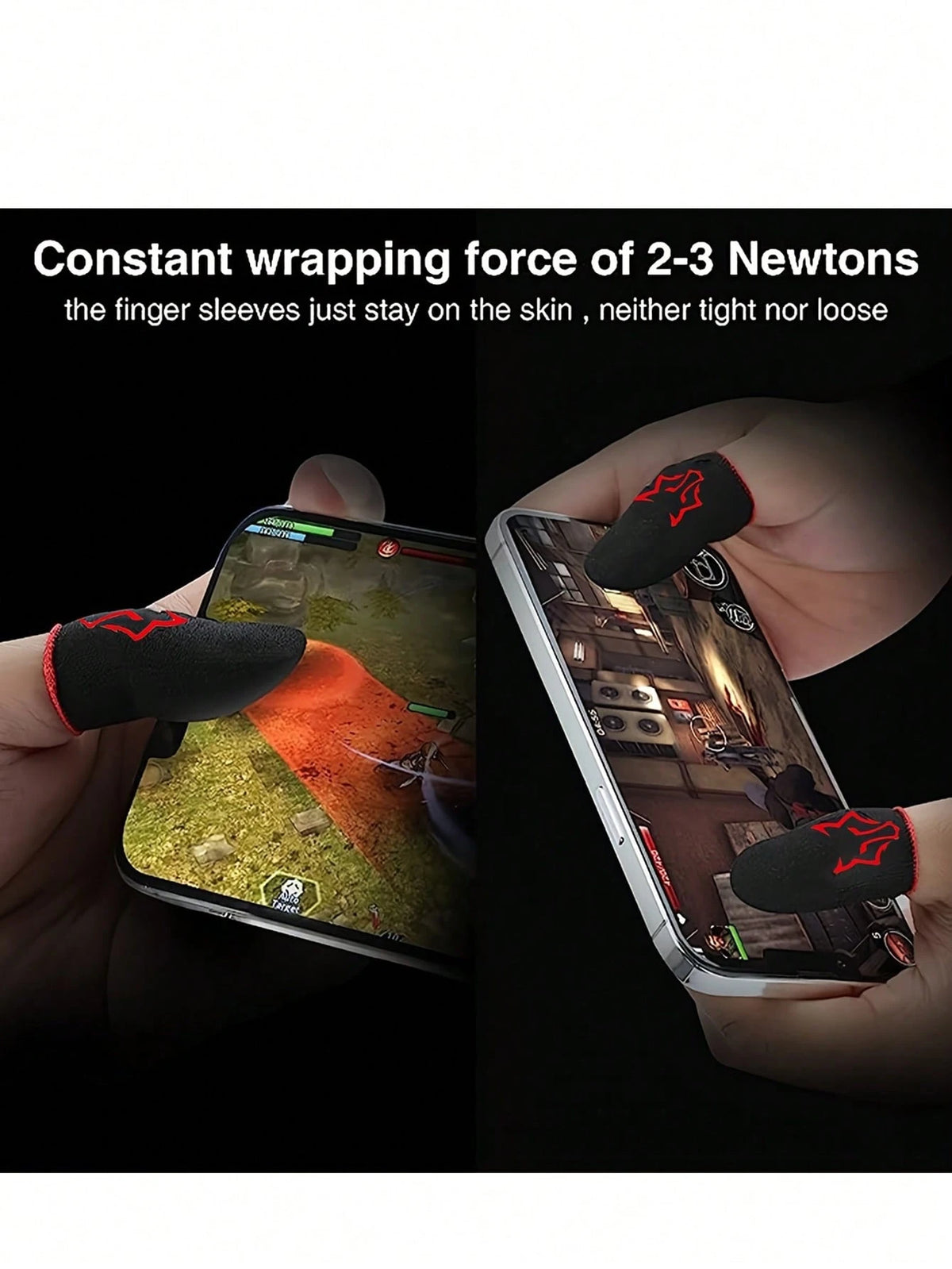 4 Pairs Carbon Fiber Finger Sleeves With Fox Thumb Sleeves Finger Seamless Touchscreen Anti-Sweat Breathable Finger Covers,Kitchen,Bathroom,Home,Household Suppliers