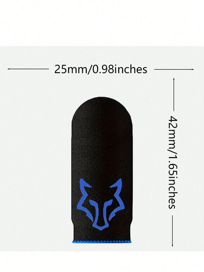 4 Pairs Carbon Fiber Finger Sleeves With Fox Thumb Sleeves Finger Seamless Touchscreen Anti-Sweat Breathable Finger Covers,Kitchen,Bathroom,Home,Household Suppliers