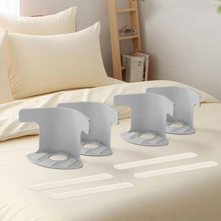 4 PCS Bed Sheet Holder, Bed Sheet Grippers, Discrete Heavy Duty Bed Sheet Tightener, Non Slip Corner Sheet Grippers Keep Sheets Firm & Tigh