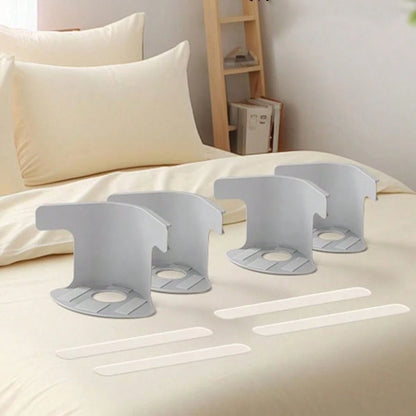 4 PCS Bed Sheet Holder, Bed Sheet Grippers, Discrete Heavy Duty Bed Sheet Tightener, Non Slip Corner Sheet Grippers Keep Sheets Firm & Tigh