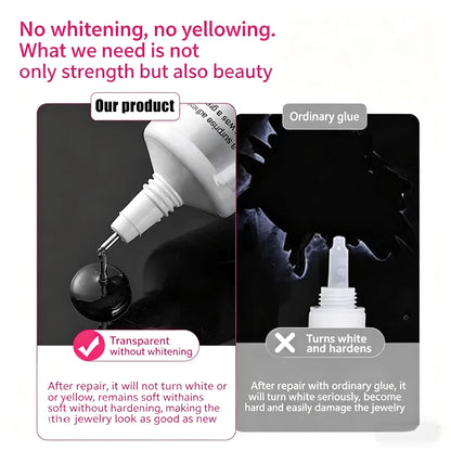 4-Piece B7000 Jewelry Adhesive Set, Transparent Rhinestone Setting Adhesive, Pendant Adhesive, Precision Nozzle Craft Adhesive, Multi-Purpose Adhesive, Ideal For Jewelry Making And Mobile Phone Repair