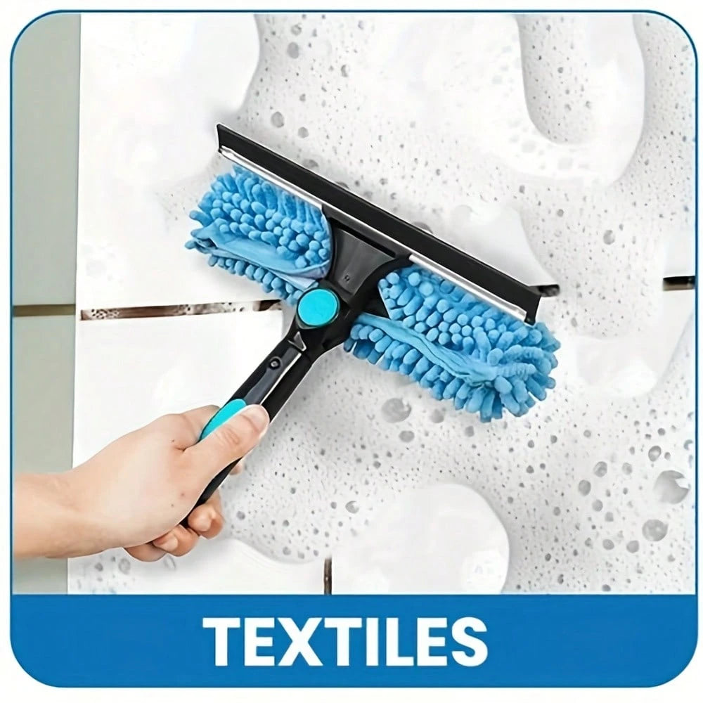 4-Piece Car And Home Cleaning Tool Set, 2-In-1 Double-Sided Brush + 3 Absorbent Towels, No Scratches Or Residue On Glass, Tiles, And Car Body Surfaces, Car Cleaning Supplies And Products, Car Wash Kit