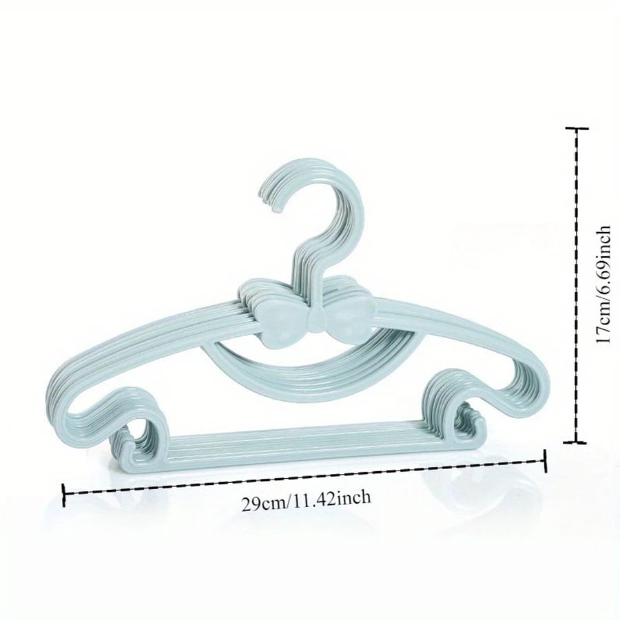 40pcs/20pcs/10pcs/1pc PP Material Bow Baby Clothes Hangers, Ultra-Thin Children's Clothes Hangers, Clothes Hooks, Baby Gifts, Baby Essentials, Baby Room Decor