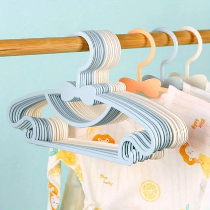 40pcs/20pcs/10pcs/1pc PP Material Bow Baby Clothes Hangers, Ultra-Thin Children's Clothes Hangers, Clothes Hooks, Baby Gifts, Baby Essentials, Baby Room Decor