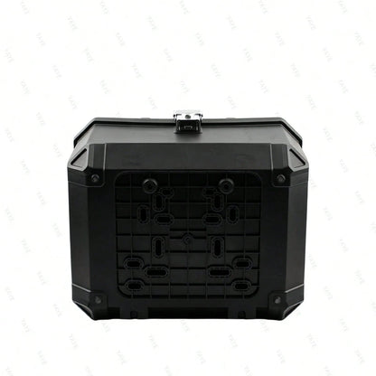 44L Waterproof Motorcycle Tail Box With Security Lock, Suitable For Helmet And Luggage Storage, Also Applicable As Helmet Box
