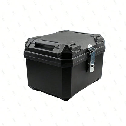 44L Waterproof Motorcycle Tail Box With Security Lock, Suitable For Helmet And Luggage Storage, Also Applicable As Helmet Box