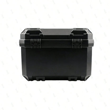 44L Waterproof Motorcycle Tail Box With Security Lock, Suitable For Helmet And Luggage Storage, Also Applicable As Helmet Box