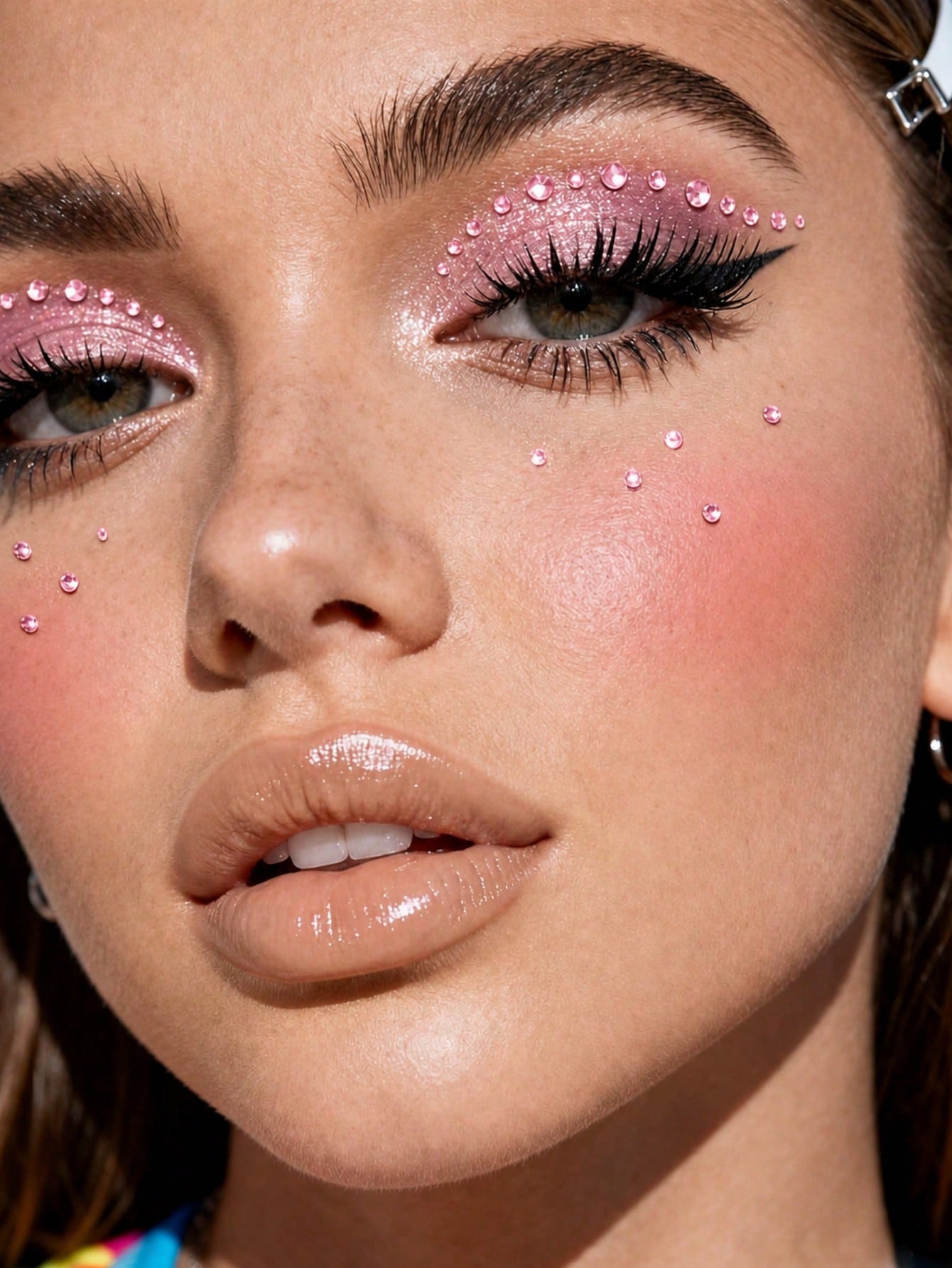 450pcs Pink Small Rhinestones, 2mm, Shiny Luster, Suitable For Face/Eye Decoration, Suitable For Carnival, Y2K Holiday Party, Daily Decoration, DIY Face Decoration, Music Festival Party, Can Be Used F