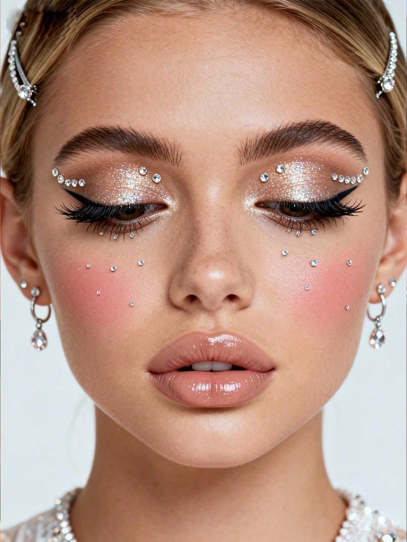 450pcs Pink Small Rhinestones, 2mm, Shiny Luster, Suitable For Face/Eye Decoration, Suitable For Carnival, Y2K Holiday Party, Daily Decoration, DIY Face Decoration, Music Festival Party, Can Be Used F