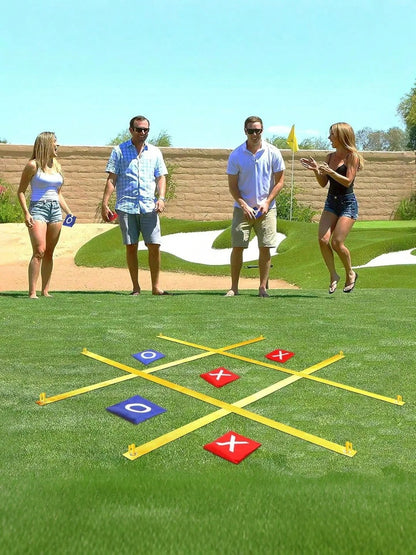 47 Inch Giant Bean Bag Toss Tic Tac Toe Game, Suitable For Backyard, Camping, Lawn And Other Outdoor Use, An Interesting Family Outdoor Game, Portable Garden Game, Highly Popular