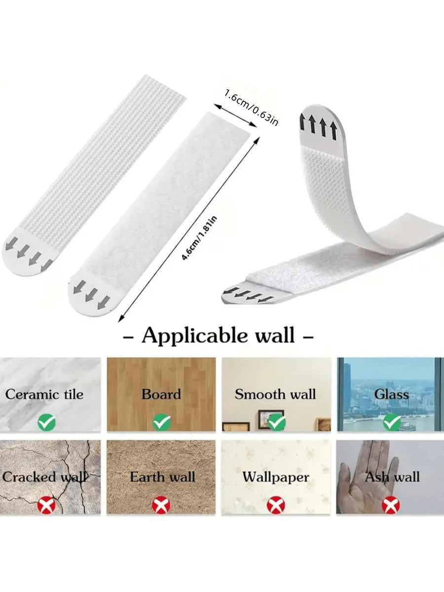 48-Piece Heavy Duty Picture Hanging Strips- No Nails, No Damage, Easy Removal- 48-Piece For Frame Installation Bars