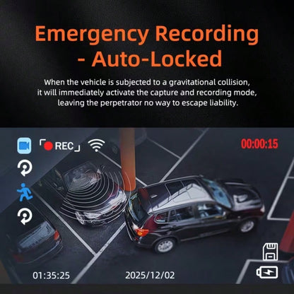 4K Dual Channel Dash Cam Front And Rear| 4K UHD Front + 1080P Rear Car DVR With WiFi & App Control, Super Night Vision, G-Sensor, 24H Parking Mode, Motion Detection| Ideal For Cars, SUVs, Taxis