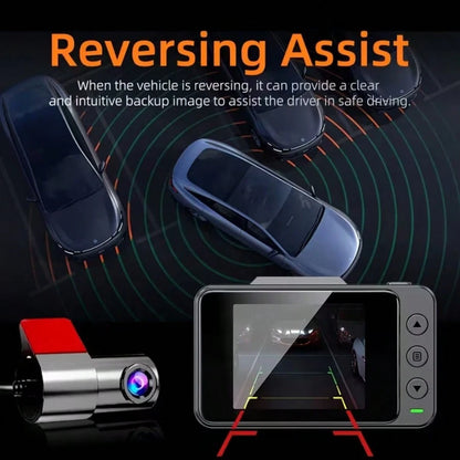 4K Dual Channel Dash Cam Front And Rear| 4K UHD Front + 1080P Rear Car DVR With WiFi & App Control, Super Night Vision, G-Sensor, 24H Parking Mode, Motion Detection| Ideal For Cars, SUVs, Taxis