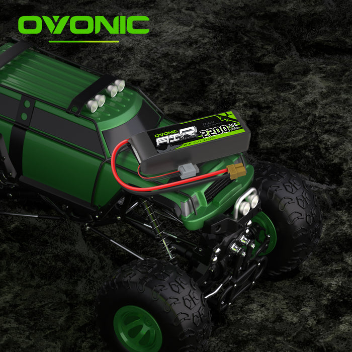 4×Ovonic 2200mAh 25C 3S1P 11.1V Lipo Battery with XT60 for RC Car & Trunk RC aircraft & Helicopters Freewing Dynam 1100mm-1500mm Plane