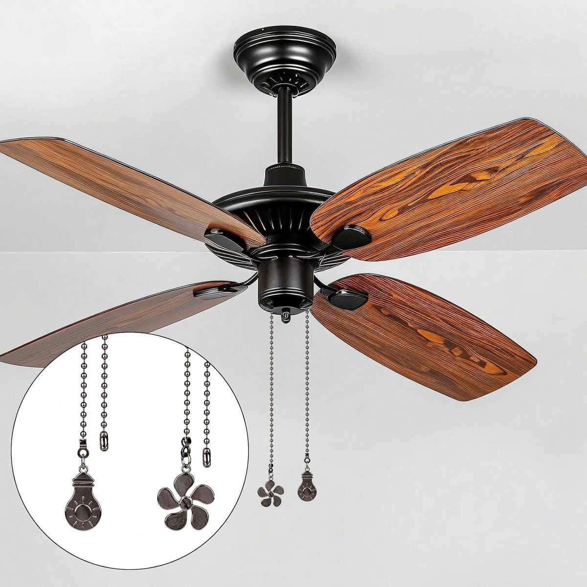 4pcs/2pcs Pack Ceiling Fan Light Pull Chain Extender 14 Inch Durable Pull Chain Extension Fan Pendant Decorative Accessory, Suitable For Bedroom, Living Room And Outdoor