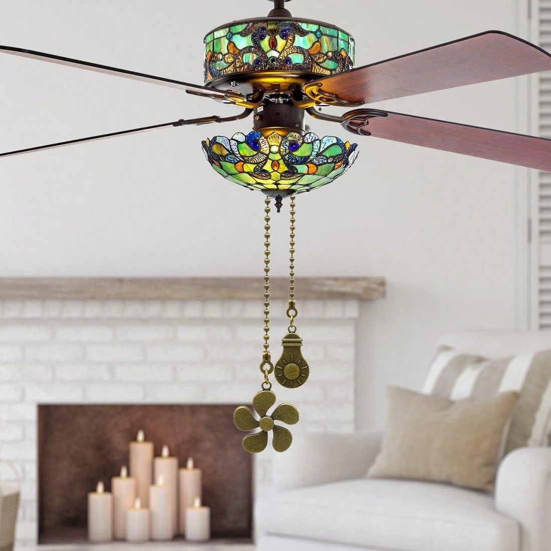4pcs/2pcs Pack Ceiling Fan Light Pull Chain Extender 14 Inch Durable Pull Chain Extension Fan Pendant Decorative Accessory, Suitable For Bedroom, Living Room And Outdoor