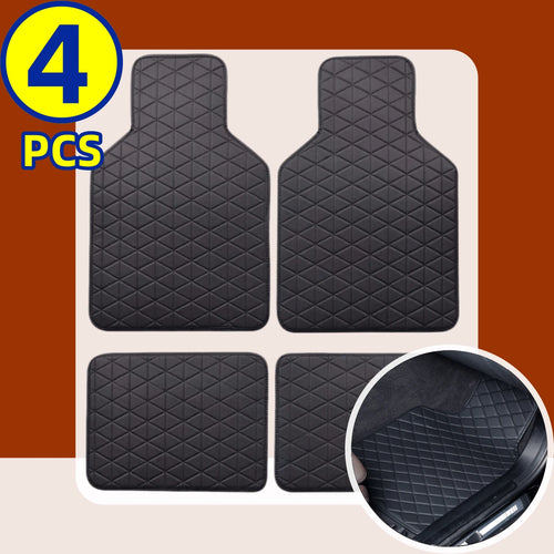 4PCS All-Weather Universal Fit Waterproof Car Floor Mats With PVC Anti-Slip Protection, Enhanced Safety & Easy To Wash