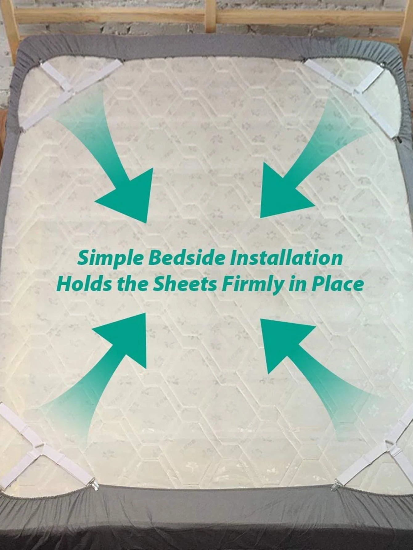 4pcs Bed Sheet Holder Straps, Fitted Sheet Straps