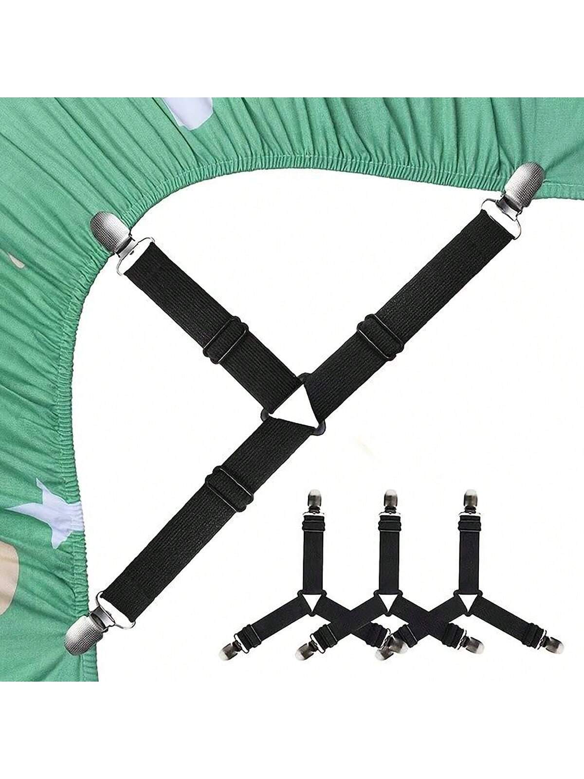 4pcs Bed Sheet Holder Straps, Fitted Sheet Straps