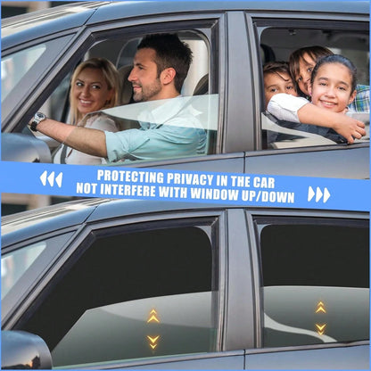 4pcs Magnetic Car Side Window Sunshades- Titanium Silver Front And Rear Privacy Curtains, UV Protection, Suitable For Velvet And Diaper Changing, Fits Sedan, Car, SUV, Strong Adhesion, Can Be Used As
