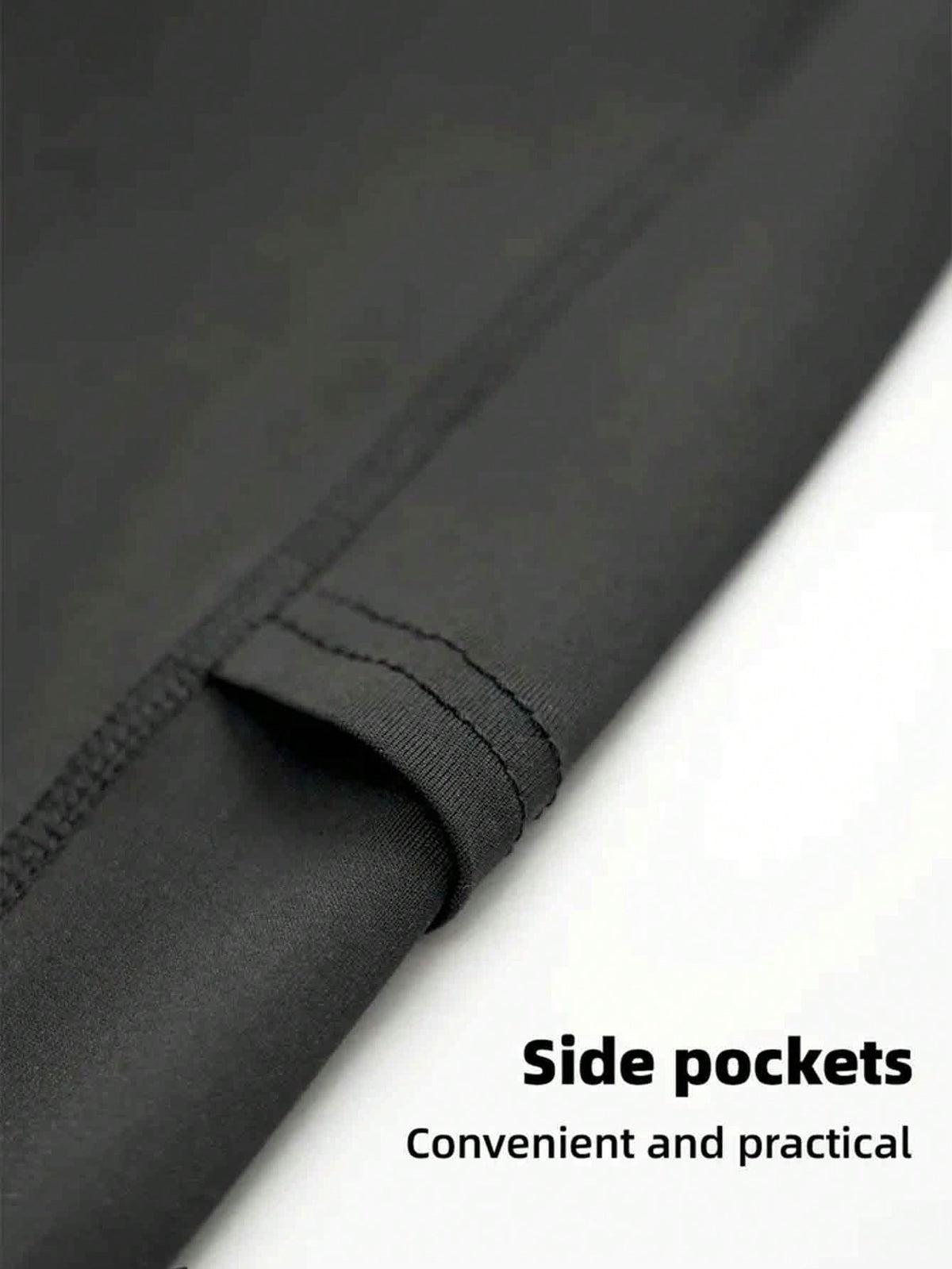 4pcs Men's High Elastic Compression Shorts, Quick Dry Polyester Running & Fitness Shorts With Pockets, Breathable Knit Fabric, Solid Color, Suitable For Sports And Training