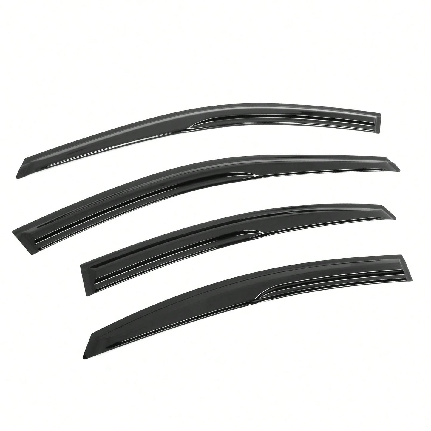 4PCS Mugen Style Window Visors Compatible With Toyota Camry 2025-2026 Acrylic Smoke/Tinted Rain Guards Protective Trim Car Accessories