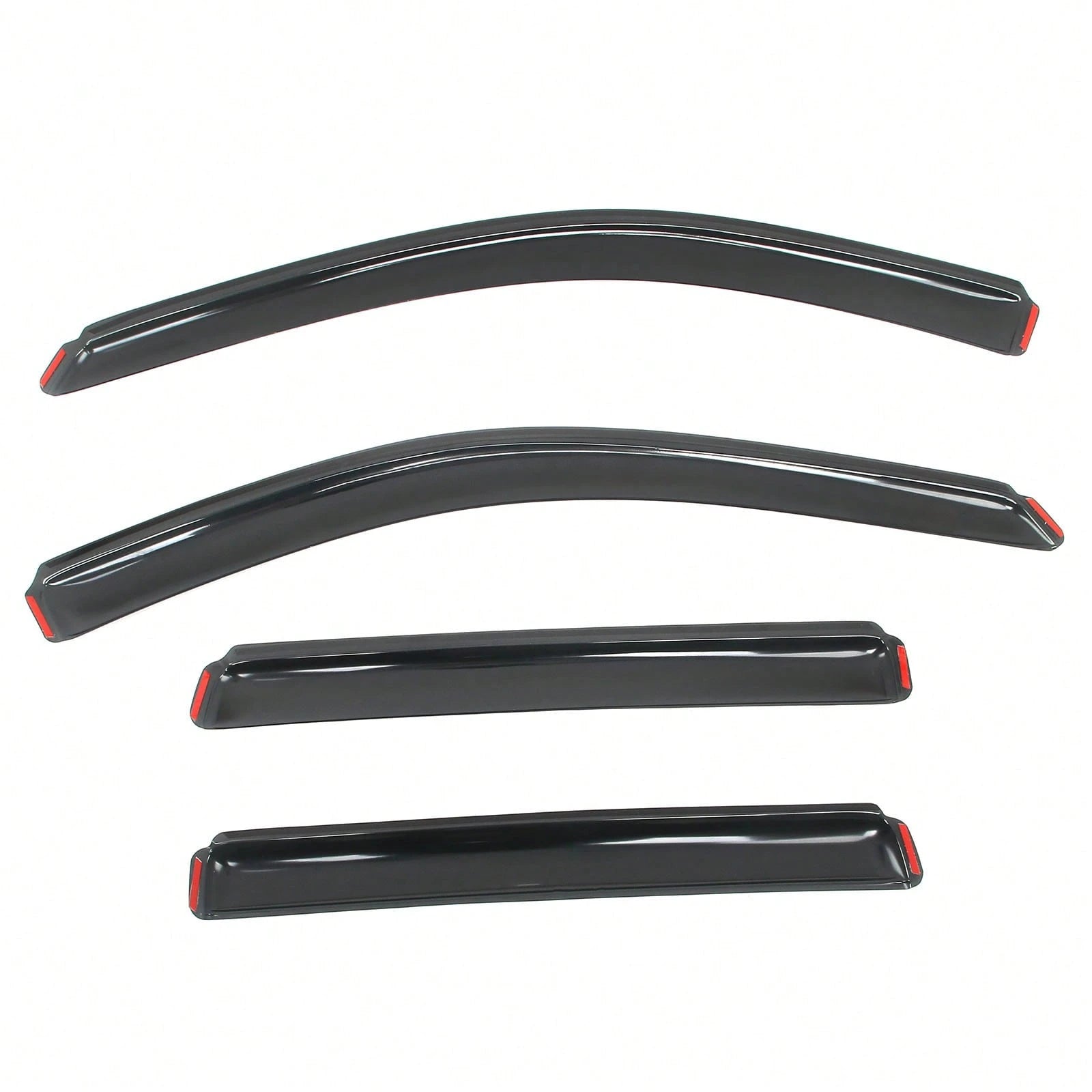 4PCS Slim Style In Channel Window Visors Compatible With Jeep Grand Cherokee WK 2011-2022 Acrylic Smoke Rain Guards Side Window Deflectors Car Accessories