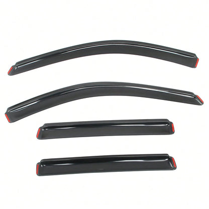 4PCS Slim Style In Channel Window Visors Compatible With Jeep Grand Cherokee WK 2011-2022 Acrylic Smoke Rain Guards Side Window Deflectors Car Accessories