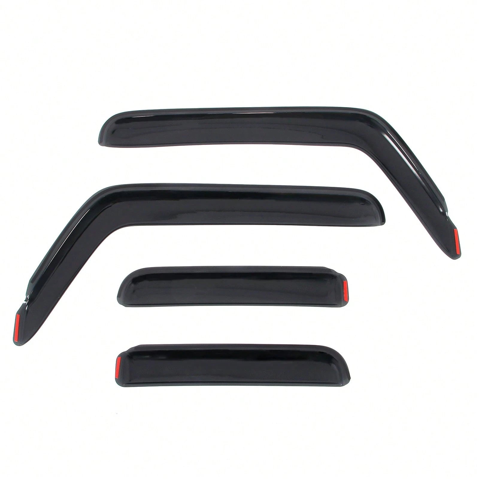 4PCS Slim Style In Channel Window Visors Compatible With Jeep Wranglers' JL Unlimited Gladiator 2018-2026 Acrylic Smoke Rain Guards Car Accessories