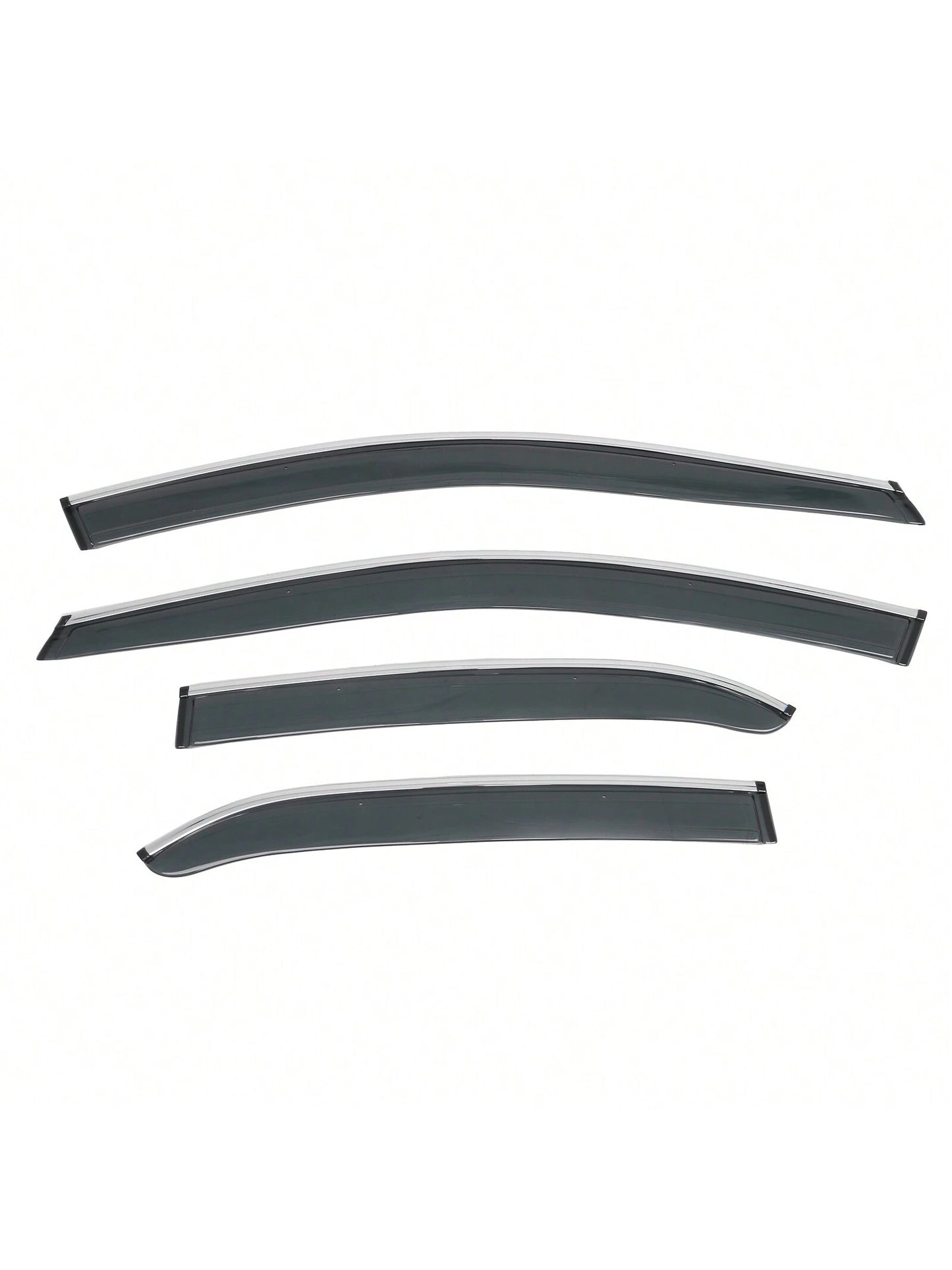 4PCS Tape On Window Visors Compatible With Toyota Camry 2018-2024 Chrome Trim Smoke Tinted Acrylic Window Rain Guards Summer Sun Shade Wind Vent Air Deflector 4PCS, A Great Find For Valentine