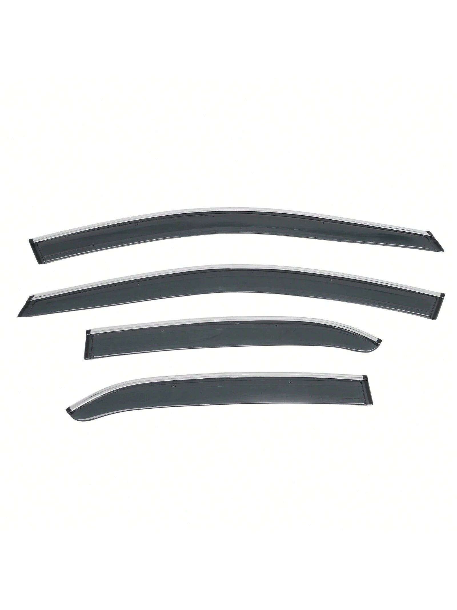 4PCS Tape On Window Visors Compatible With Toyota Camry 2018-2024 Chrome Trim Smoke Tinted Acrylic Window Rain Guards Summer Sun Shade Wind Vent Air Deflector 4PCS, A Great Find For Valentine