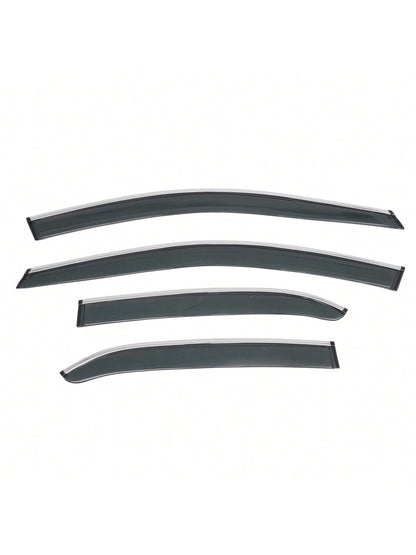 4PCS Tape On Window Visors Compatible With Toyota Camry 2018-2024 Chrome Trim Smoke Tinted Acrylic Window Rain Guards Summer Sun Shade Wind Vent Air Deflector 4PCS, A Great Find For Valentine