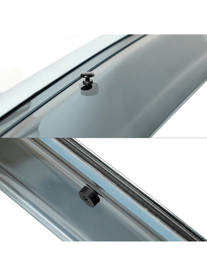 4PCS Tape On Window Visors Compatible With Toyota Camry 2018-2024 Chrome Trim Smoke Tinted Acrylic Window Rain Guards Summer Sun Shade Wind Vent Air Deflector 4PCS, A Great Find For Valentine