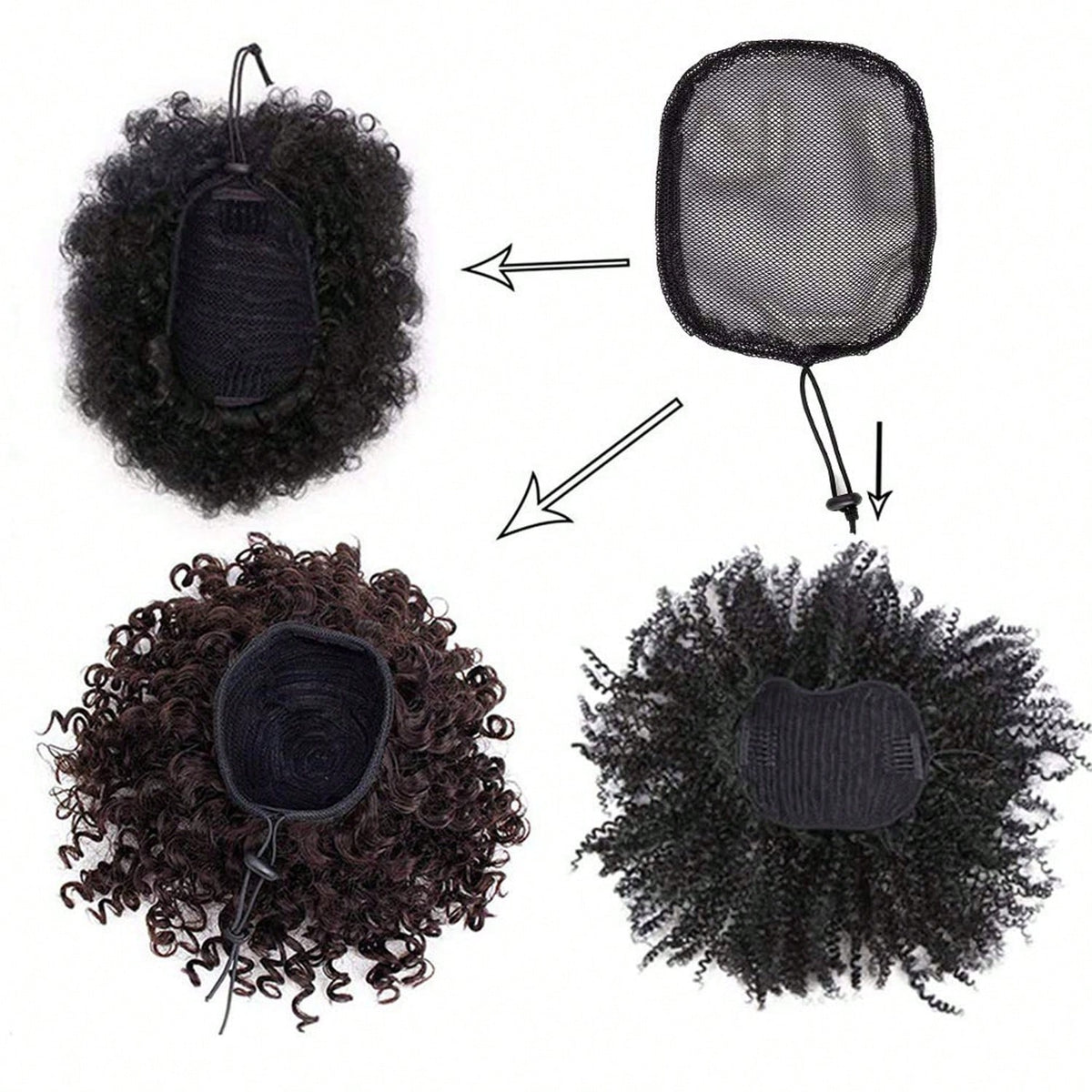 5/10/20pcs/Set High Quality Hair Nets For Ponytail Hairstyles, Women's Hair Styling Tools, Ponytail Bun Wig Cap Hair Nets