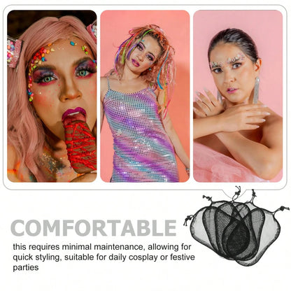 5/10/20pcs/Set High Quality Hair Nets For Ponytail Hairstyles, Women's Hair Styling Tools, Ponytail Bun Wig Cap Hair Nets