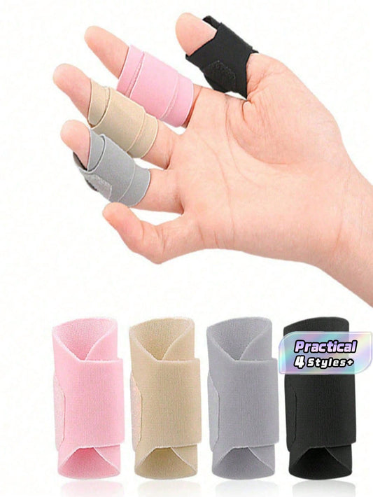 5/10pcs Adjustable Finger Splint Adjustable Finger Brace Breathable Elastic Finger Tape, Compression Pression Protector For Triggger Finger,Compression Aid For Sports