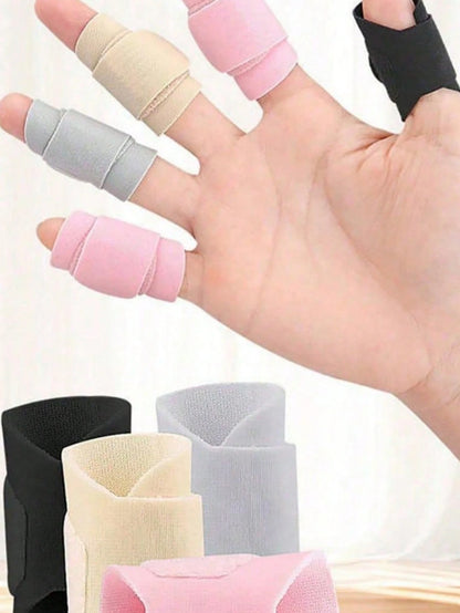 5/10pcs Adjustable Finger Splint Adjustable Finger Brace Breathable Elastic Finger Tape, Compression Pression Protector For Triggger Finger,Compression Aid For Sports