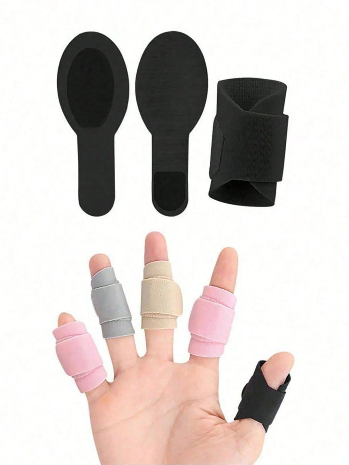 5/10pcs Adjustable Finger Splint Adjustable Finger Brace Breathable Elastic Finger Tape, Compression Pression Protector For Triggger Finger,Compression Aid For Sports