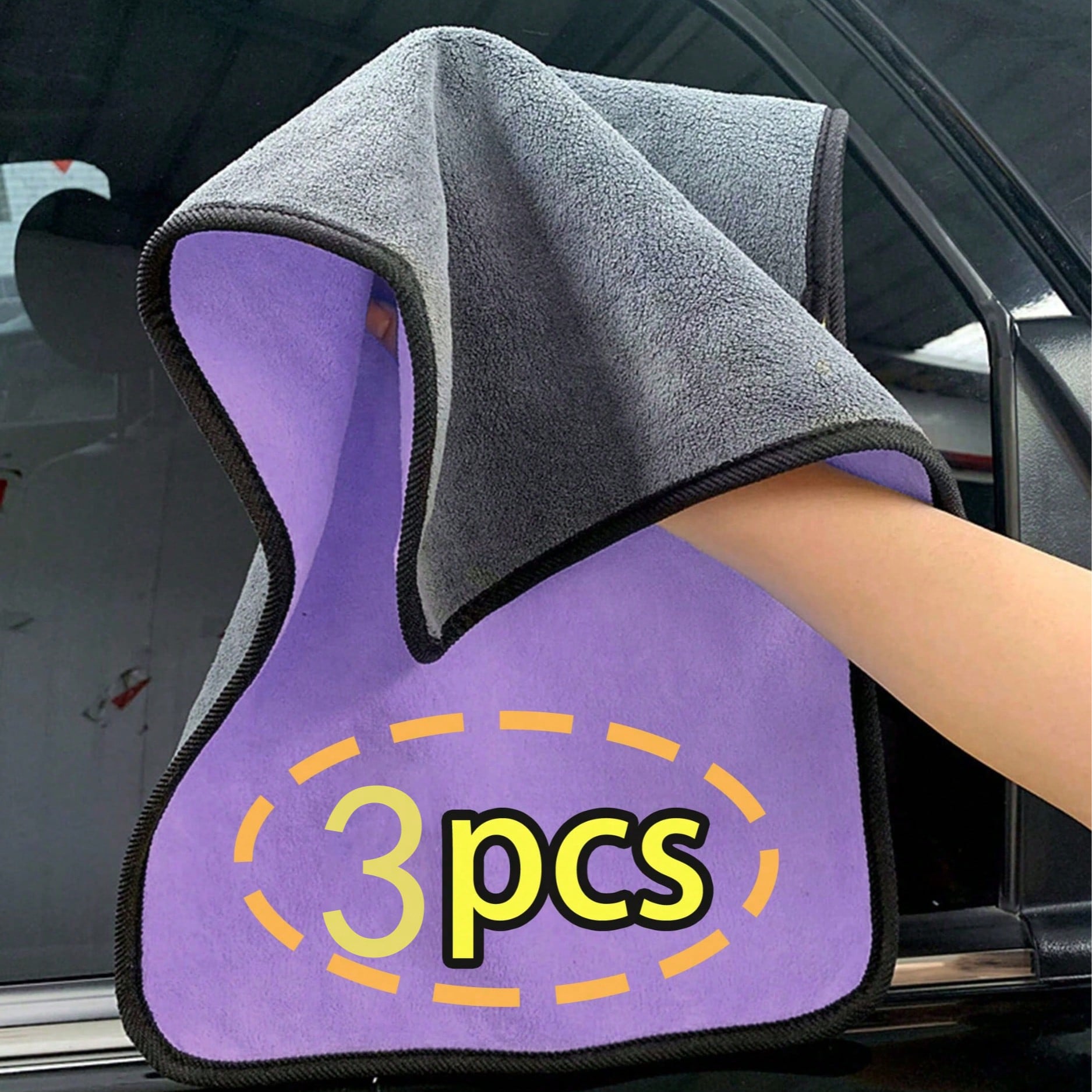 5/3/1 Pc Microfiber Car Washing Towels, Automotive Cleaning Drying Cloth, Car Cleaning Supplies