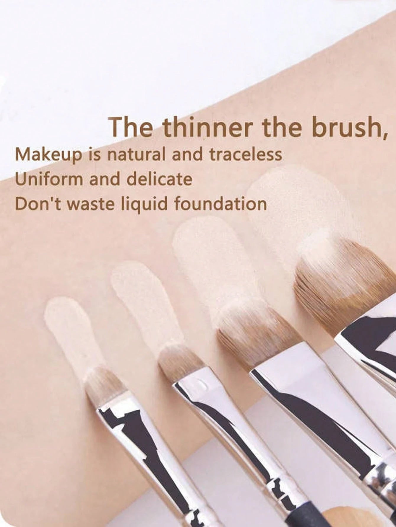 5/4/1pc Concealer Brush Set, Includes Small Flat Concealer Brush, Gel Eyeliner Brush, Detail Concealer Brush, Makeup Tools, Foundation Brush, Concealer Brush, Blush Brush, Contour Brush, Blush Brush