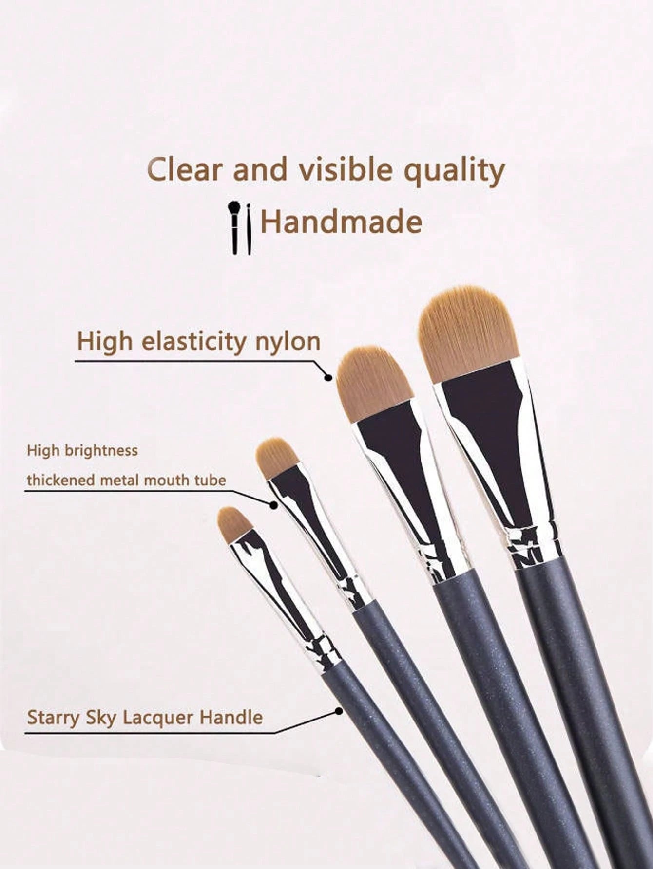 5/4/1pc Concealer Brush Set, Includes Small Flat Concealer Brush, Gel Eyeliner Brush, Detail Concealer Brush, Makeup Tools, Foundation Brush, Concealer Brush, Blush Brush, Contour Brush, Blush Brush