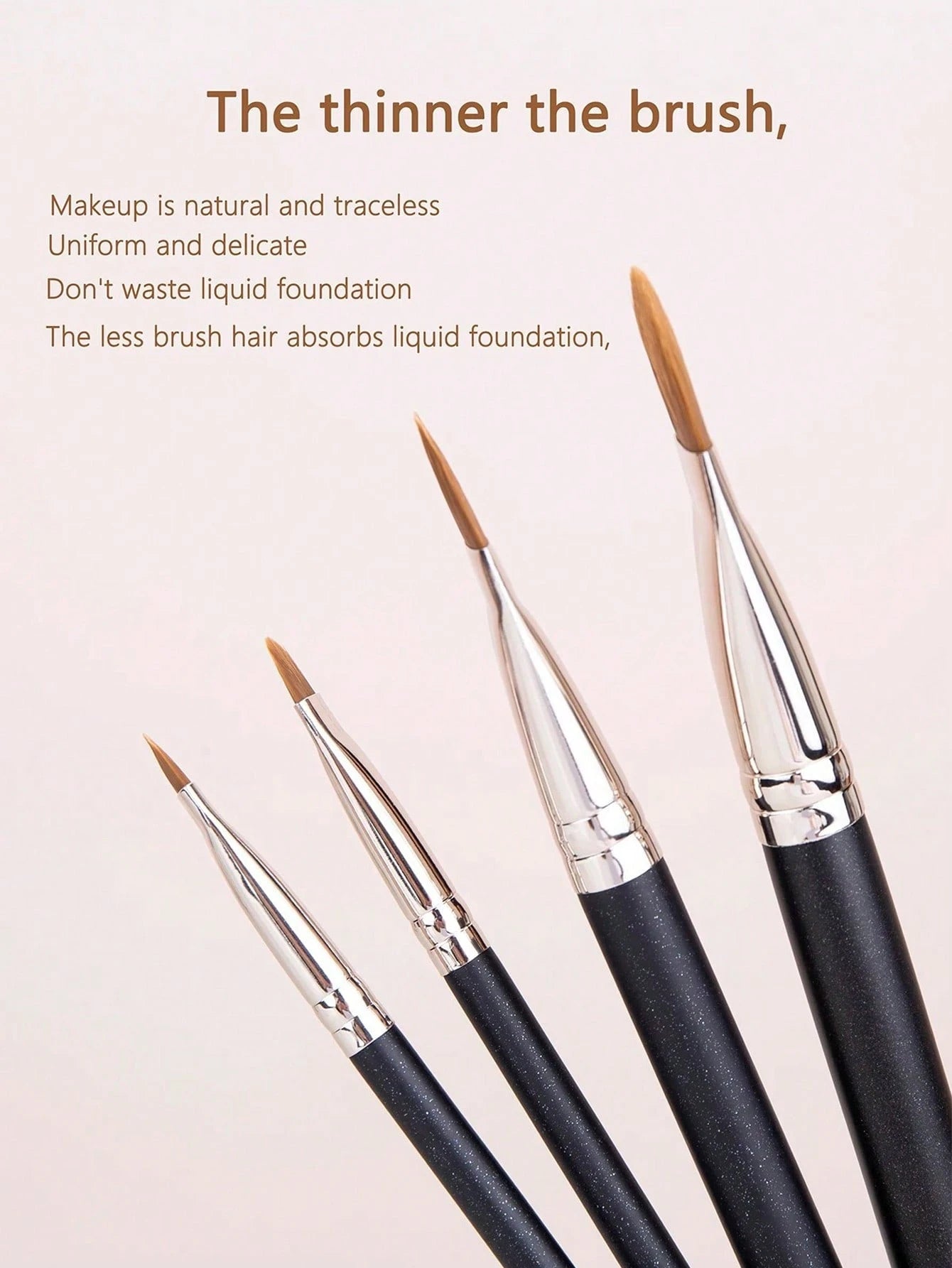 5/4/1pc Concealer Brush Set, Includes Small Flat Concealer Brush, Gel Eyeliner Brush, Detail Concealer Brush, Makeup Tools, Foundation Brush, Concealer Brush, Blush Brush, Contour Brush, Blush Brush